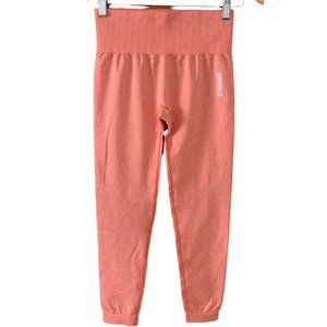 Gymshark Ultra  Seamless Crop leggings Peach Orange Color Size Medium For Women.
